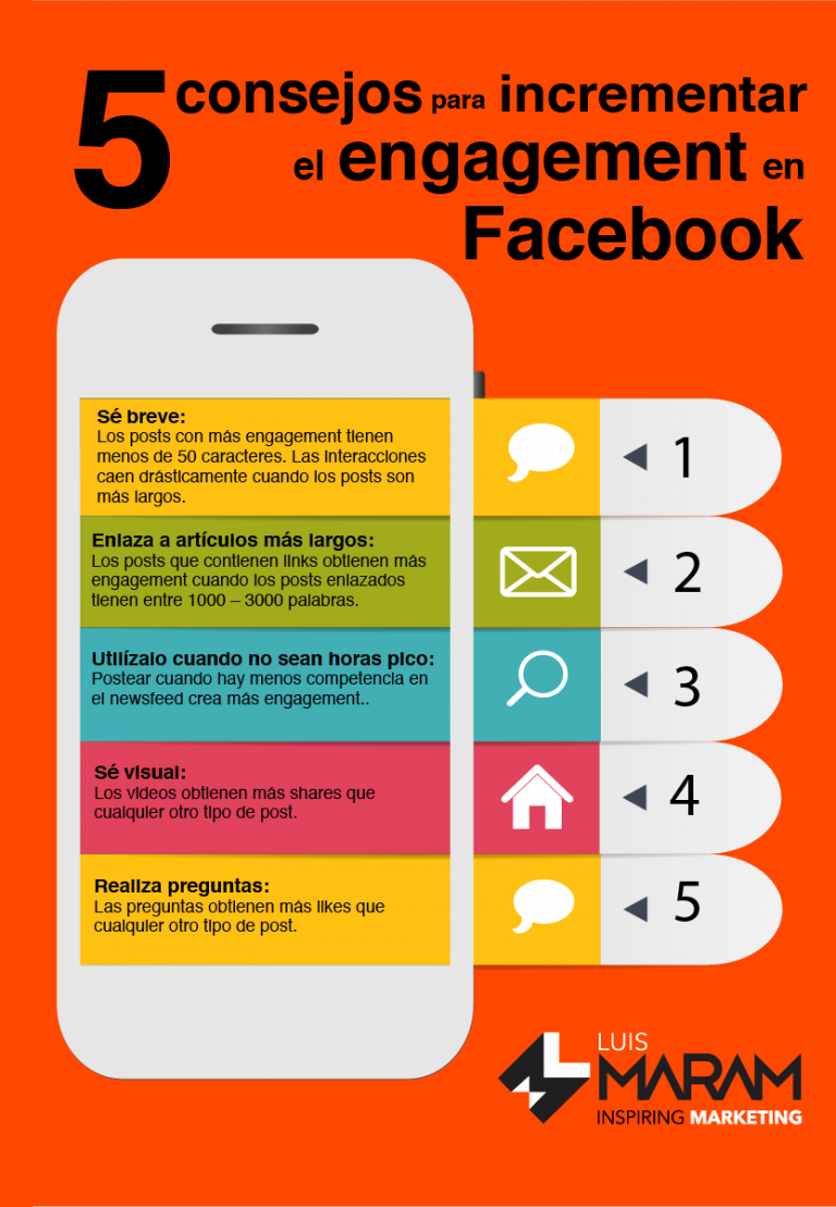 Cómo aumentar las interacciones en Facebook infografia