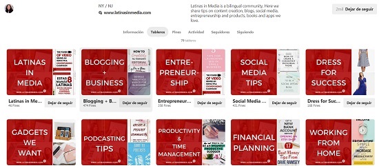 organizar tableros en Pinterest